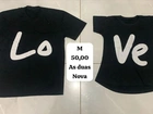 Jogo casal de camiseta love