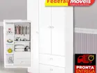 Guarda Roupa Infantil 3P 2G Catatau JA Móveis