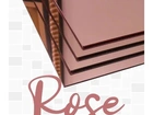 Chapa Acrílico Espelhado Rosé 1, 00 x 2, 00 metros 3mm