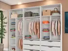 Closet completo com gavetas em mdf