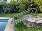 Escada Fisioterápica Inox - Para Gestantes Idosos Pessoas Pesadas para piscina