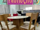 Super oferta mesa de 4 cadeiras, mesa redonda em mdf