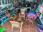 Jogo para terraço em fibra sintética