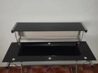 mesa de Escritório de Vidro Preto