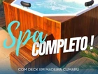 Spa 8 lugares com deck em Madeira super completo (Jacuzzi, banheiras e ofurô )