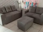 Sofá Novo 2 E 3 Lugares + Puff de Brinde Pronta Entrega Hoje Consulte Disponibiliade