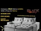 SOFÁ LUXO RETRÁTIL E RECLINÁVEL MOLAS ENSACADAS PILOW TOP GIGANTE