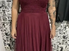 Vestido vinho longo de festa