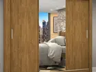 Guarda Roupa c/ espelho 3 Portas de Correr 4 Gavetas Super Lindo Fazemos Novo