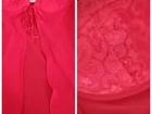 Camisola sexy com renda e abertura frontal