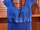 Vestido de festa azul marinho - longo