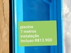 Piscina de fibra 7metros com Prainha