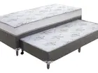 Cama Box Solteiro Molas com Auxiliar D28 Gardênia Spring