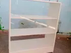 BALCÃO VITRINE COM TAMPO DE VIDRO