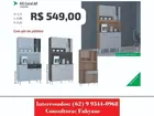 Armario de cozinha kit coral 6p