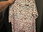 Camisa Animal Print Onça Rosa & Azul (GG)