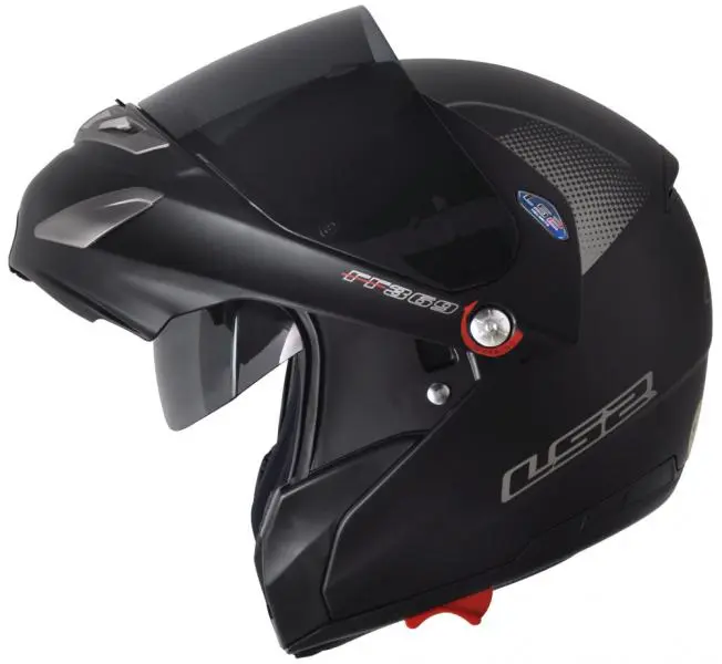 CAPACETE MOTO LS2 FF369 DELTA ESCAMOTEAVEL MATT BLACK