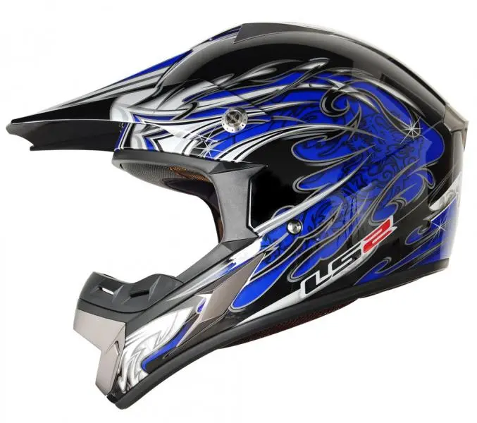 CAPACETE PARA MOTO LS2 MX433 CAOS BLUE