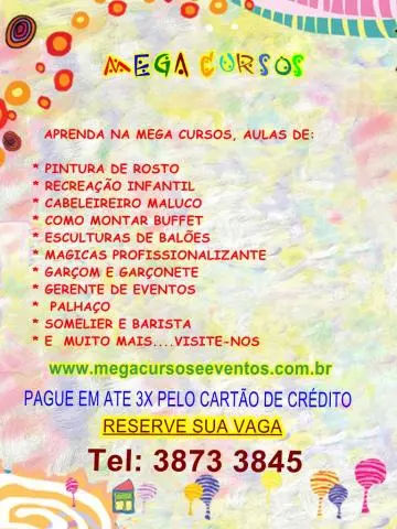 CURSO DE MAQUIAGEM ARTISTICA - CURSOD E MAQUIAGEM ARTISTICA INFANTIL