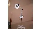 Lupa iluminaria com base de bandeja, tripé, lâmpada nova não é led
