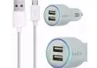 Carregador Belkin Veicular + Cabo Micro Usb V8 Lg Samsung