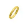 Aliança meia cana em ouro 18k -750