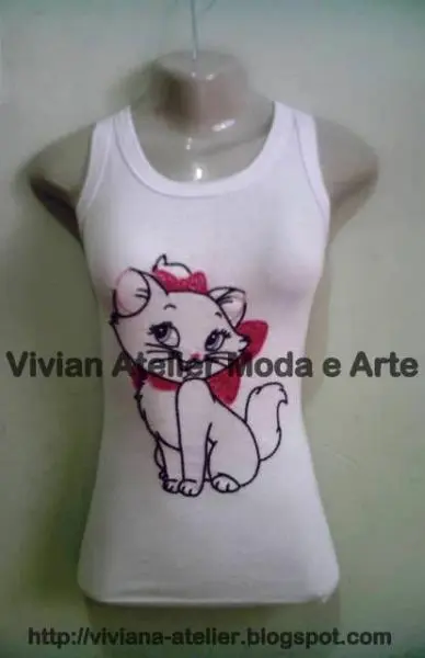 Blusas Customizadas - Aplicação em Linha