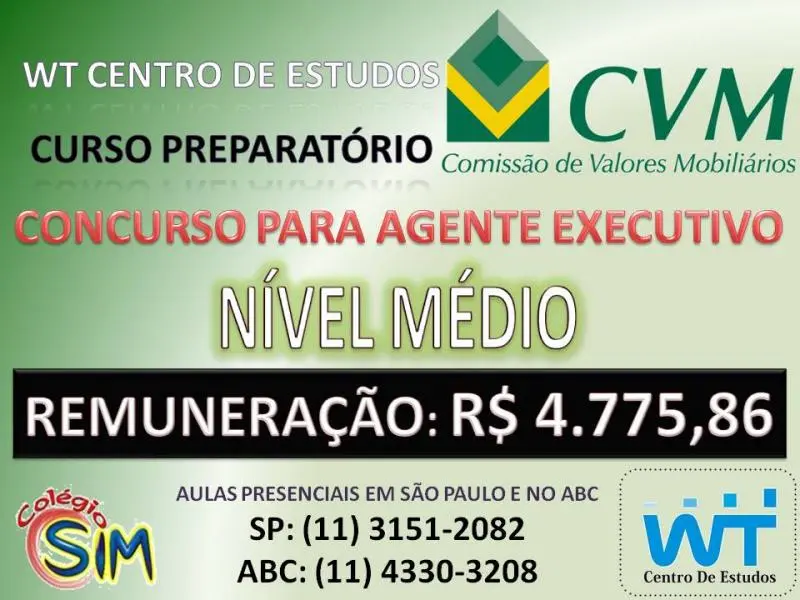 Concurso CVM - Comissão de Valores Mobiliários 2010 para Agente Executivo